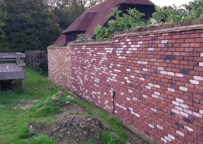 Red Leaf Farm Brick lips to cover existing concrete block wall